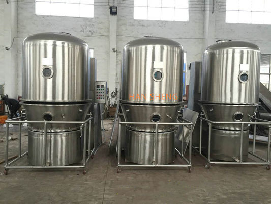 Secador flúido de la cama de ebullición de la vertical de la eficacia alta/secadora en lecho fluidificado para la leche Juice Powder Granulator