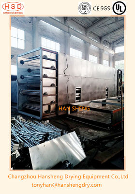 Tipo continuo mandioca Mesh Belt Dryer del túnel del transportador en el producto alimenticio instudry