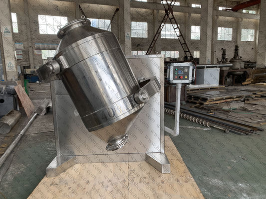 mezclador tridimensional de 400L 4KW para el polvo herbario