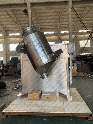 mezclador tridimensional de 400L 4KW para el polvo herbario