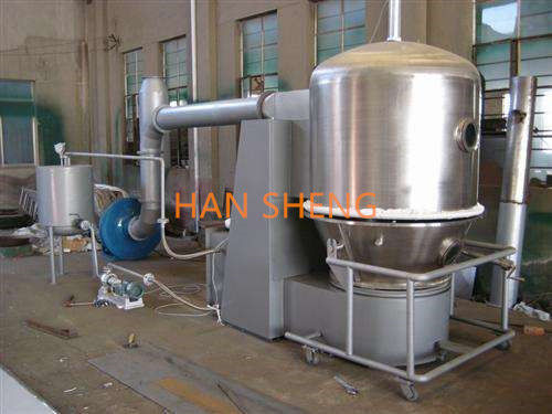 Secador flúido de la cama de ebullición de la vertical de la eficacia alta/secadora en lecho fluidificado para la leche Juice Powder Granulator